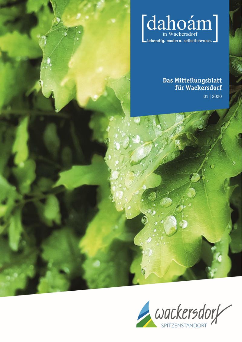 Mitteilungsblatt 1 / 2020