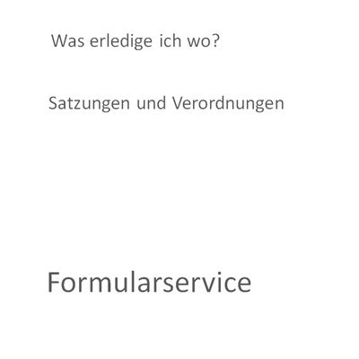 vERWALTUNGSWEGWEISER b&Uuml;RGERSERVICE