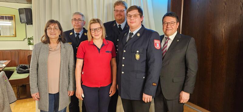 Feuerwehr Alberndorf F&uuml;hrungsteam im Amt best&auml;tigt