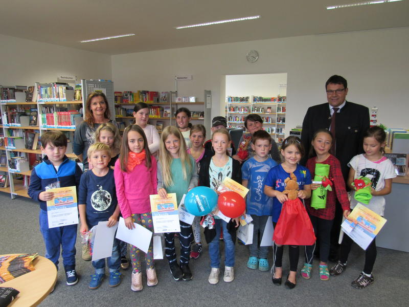 Teilnehmer und Gewinner des Sommerferien-Leseclubs       