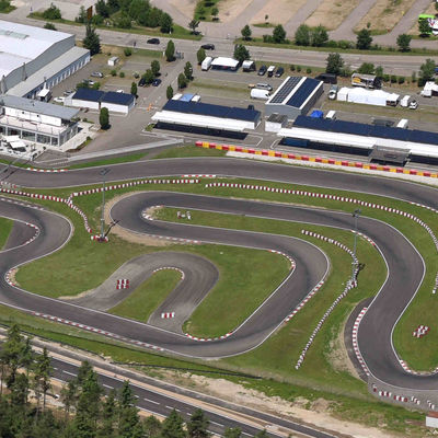 Kartbahn Luftaufnahme